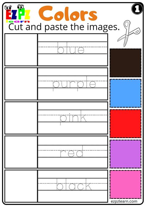 Unlock Creativity & Fine Motor Fun: The Ultimate Guide to Color, Cut, and Paste Printables!