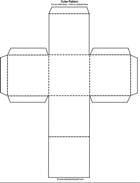 Perfect Cubes, Every Time: Your Go-To Cube Shape Template Printable Guide