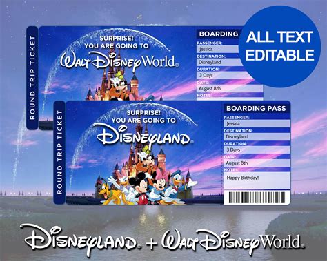 Unlocking the Magic: Your Ultimate Guide to Creating and Using Disney Ticket Printables for Unforgettable Surprises