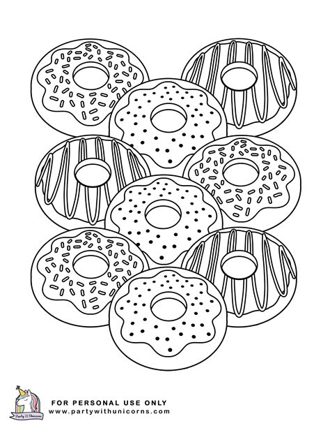 Sprinkle Some Joy: Your Ultimate Guide to Free Donut Coloring Page Printables!