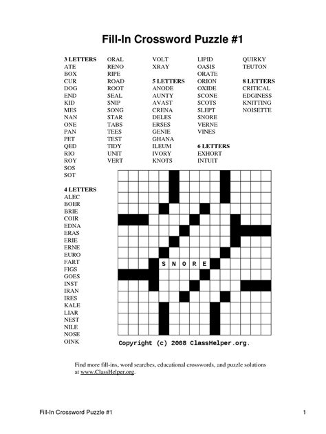 Unlock Your Inner Word Wizard: The Ultimate Guide to Free Fill It In Word Puzzles Printable for Endless Fun & Brain Power!