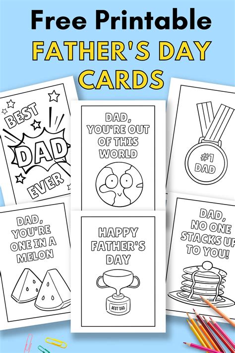 Last-Minute Lifesavers: The Ultimate Guide to Free Father's Day Printables That Dad Will Love