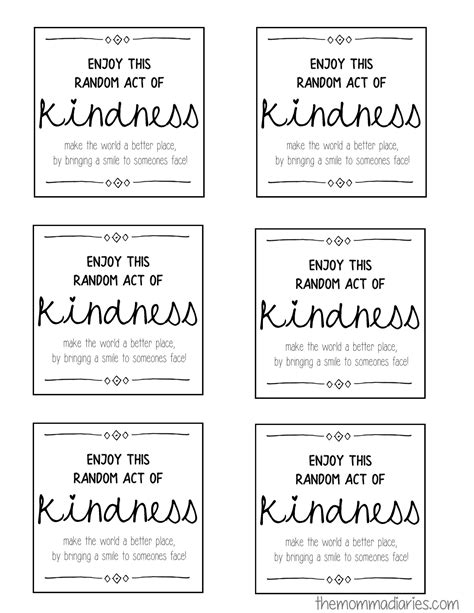 Spread Smiles: Discover the Best Free Kindness Printables to Brighten Any Day