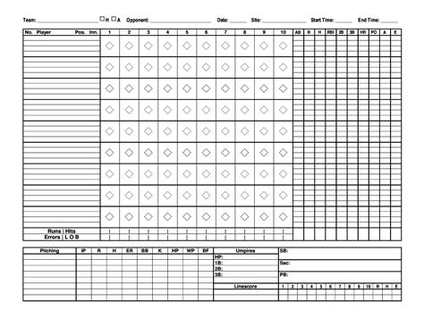Your Go-To Guide: Finding the Perfect Free Printable Baseball Scorecard for Every Fan, Every Game!