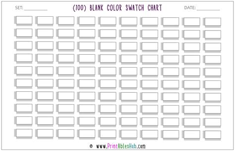 Unlock Your Creative Potential: Your Ultimate Guide to a Free Printable Blank Color Swatch Chart