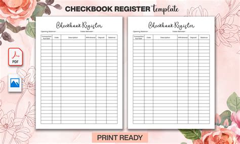 Unlock Financial Peace: Your Guide to the Best Free Printable Checkbook Register Templates!