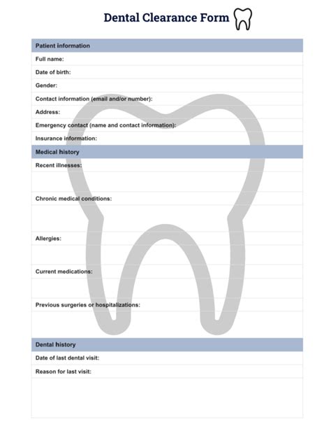 The Ultimate Compass: Navigating the World of Free Printable Dental Clearance Forms with Confidence and Clarity