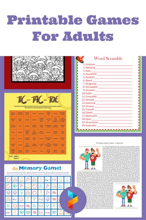 The Ultimate Guide to Free Printable Games for Adults: Unleash the Fun (Without Breaking the Bank!)