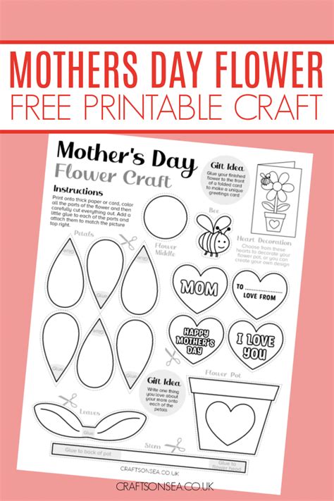 Heartfelt & Handmade: 25+ Free Printable Mother's Day Crafts That Mom Will Cherish