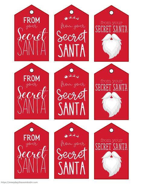 Unlock the Joy: The Ultimate Guide to Free Printable Secret Santa Gift Tags for Every Occasion