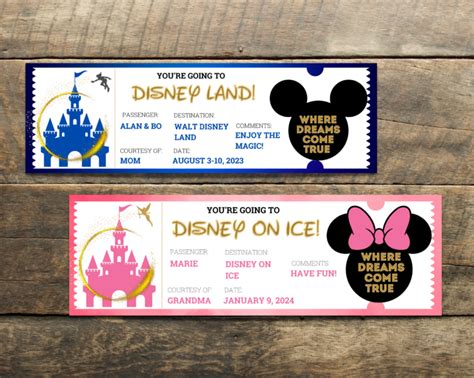 Unlock the Magic: Your Ultimate Guide to Free Printable Surprise Disney Tickets for the Most Unforgettable Reveal!