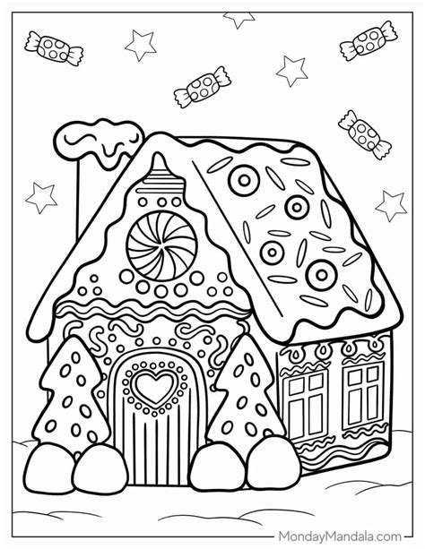Sweet Escapes: Dive into the Whimsical World of Gingerbread House Printable Coloring Pages!