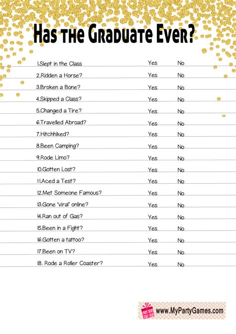 Unleash the Fun! The Ultimate Guide to Graduation Games Printable for an Unforgettable Party