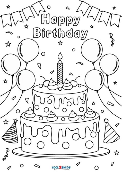 Bring the Party to Life: Your Ultimate Guide to Happy Birthday Coloring Pictures Printable!