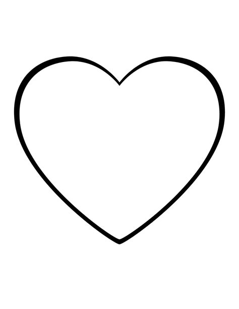 Get Creative with Love: Free Heart Outline Printables for All Your Crafting Needs