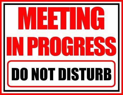 Stop the Interruptions: Your Ultimate Guide to a Perfect "In a Meeting" Sign Printable