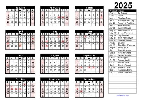 Your Essential Guide to a Printable Jewish Calendar 2025-2026: Stay Connected & Organized!