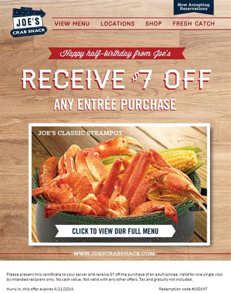 Your Ultimate Treasure Map to Joe's Crab Shack Printable Coupons & Savvy Savings!