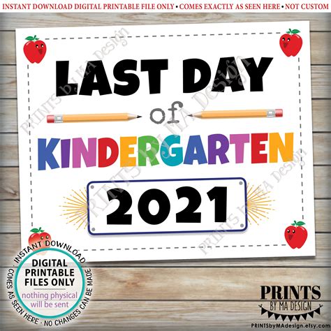 Sweet & Simple: Your Go-To Last Day of Kindergarten Printables for Cherished Memories