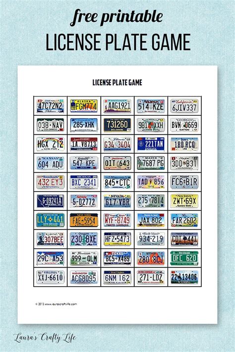 Unlock Endless Road Trip Fun: Your Ultimate Guide to License Plate Game Free Printables!