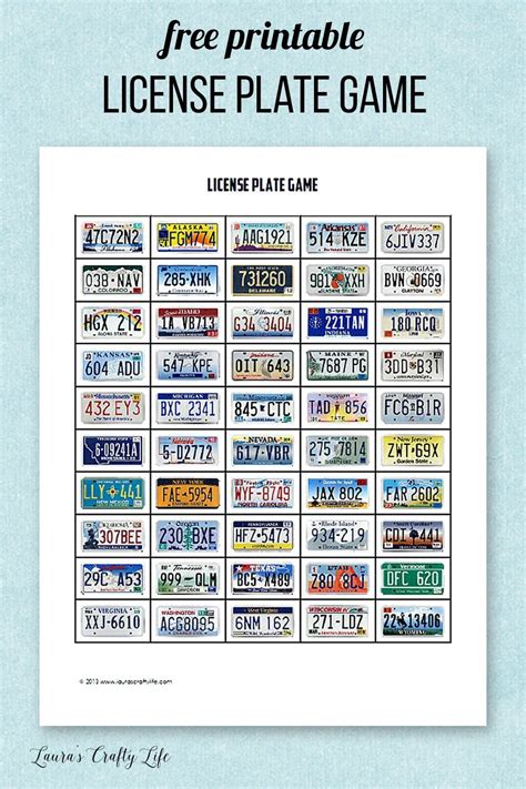The Ultimate License Plate Printable Game Guide: Turn Any Drive into an Epic Adventure!