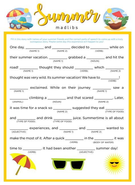 Unleash the Laughter: Your Ultimate Guide to Finding & Using Mad Lib Free Printables