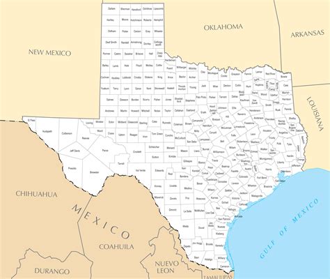 Unlocking Texas: Your Comprehensive Guide to the Perfect Map of Texas Counties Printable