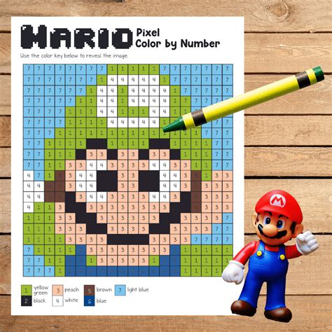 Level Up Your Creativity: Free Printable Mario Bros Pixel Art for Every Fan!