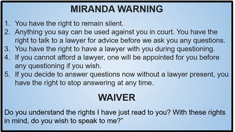 Your Ultimate Companion: The Printable Miranda Rights Card to Empower and Protect You