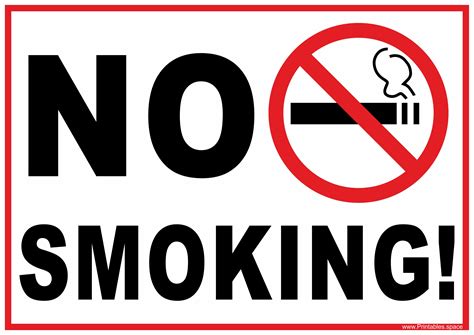Your Go-To Guide for Effective No Smoking Sign Printables: Keeping Spaces Fresh & Safe!