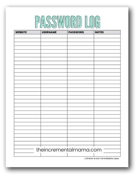 The Ultimate Guide to Your Password Manager Printable: Peace of Mind, Paper-Style!