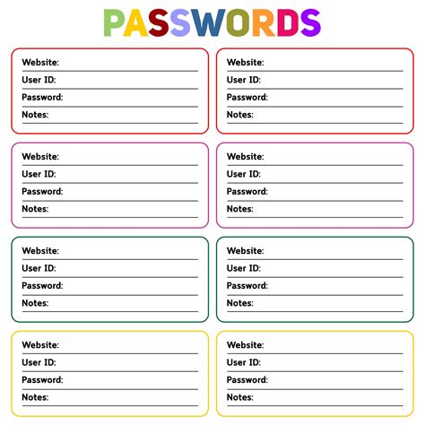Unlock Your Digital Peace of Mind: The Ultimate Guide to Your Perfect Password Sheet Printable