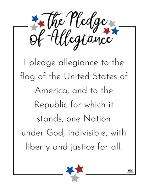 Finding the Perfect Pledge of Allegiance Printable: Your Go-To Guide for Every Occasion