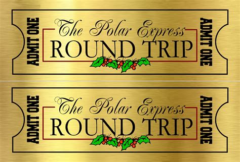 Your Golden Ticket to Magic: Crafting the Perfect Polar Express Ticket Printable