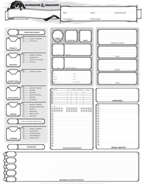 Your Essential Guide to the Perfect Printable 5e Character Sheet: Level Up Your Game!