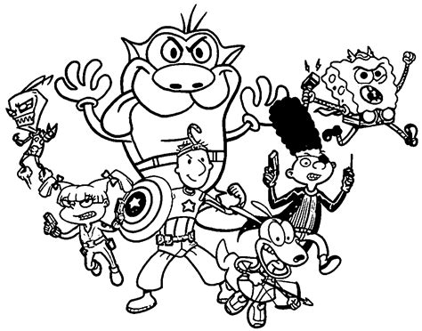 The Ultimate Guide to Printable 90s Cartoon Coloring Pages: Relive the Magic, One Hue at a Time!