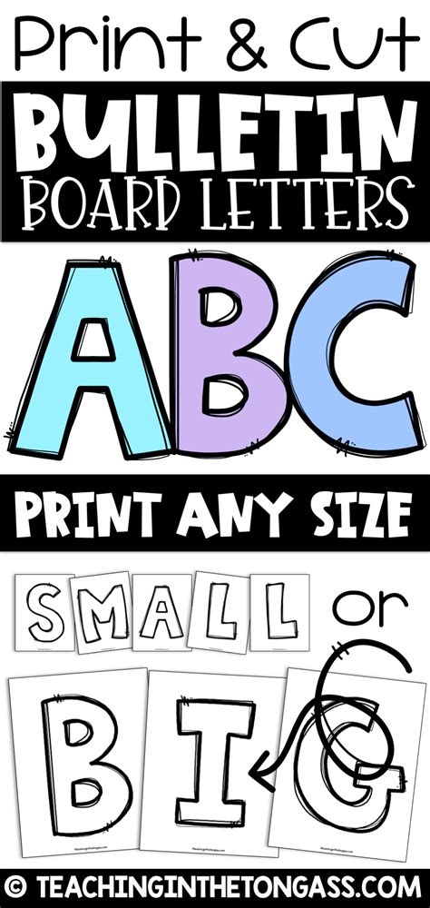 Bring Your Bulletin Boards to Life: The Ultimate Guide to Printable Alphabet Letters