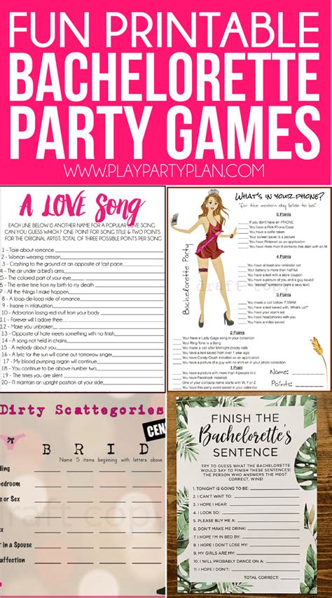 The Ultimate Guide to Unforgettable Printable Bachelorette Games: Your Stress-Free Party Plan!