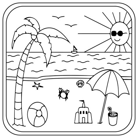 Dive into Tranquility: Your Ultimate Guide to Printable Beach Coloring Sheets!