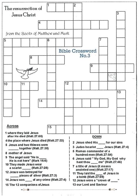 Unlock the Wisdom & Fun: Your Ultimate Guide to Printable Biblical Crossword Puzzles