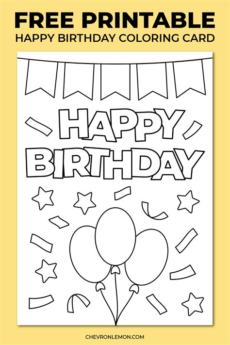 Unleash the Inner Artist: Why Printable Birthday Coloring Cards are Your New Go-To for Heartfelt Celebrations