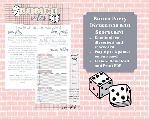 The Ultimate Guide to Printable Bunco Directions: Your Blueprint for a Flawless & Fun Game Night!