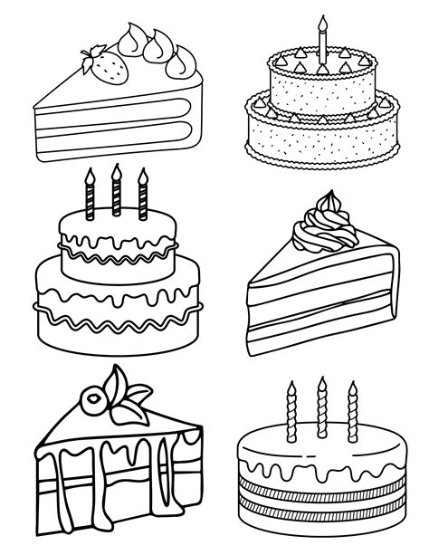 The Ultimate Collection of Printable Cake Coloring Pages: Unleash Your Inner Pastry Artist!
