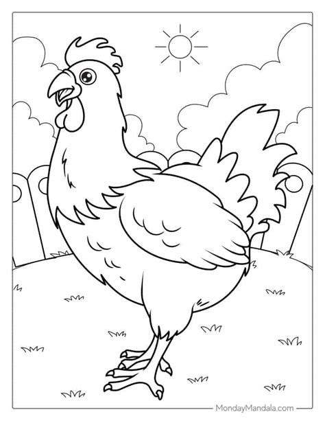 Cluck-tastic Fun Awaits: The Ultimate Guide to Printable Chicken Coloring Pages for All Ages!
