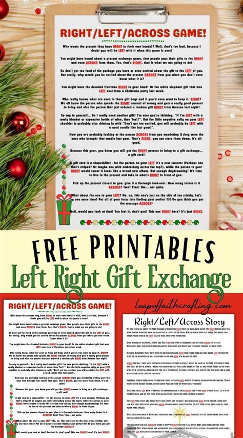 The Ultimate Guide to the Printable Christmas Left Right Game: Free Fun for Your Festive Season!