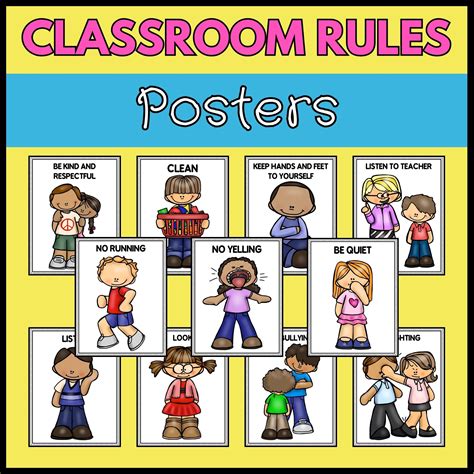 The Ultimate Visual Compass: Navigating Your Classroom with Printable Rules Clipart