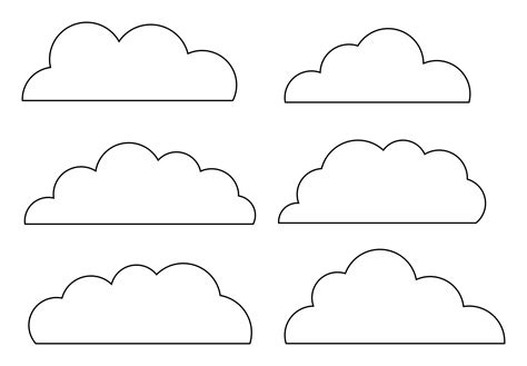 The Ultimate Guide to Printable Cloud Stencils: Crafting Dreams, One Fluffy Shape at a Time