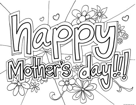The Ultimate Heartfelt Guide: Printable Coloring Pages for Mother's Day That Mom Will Cherish Forever!