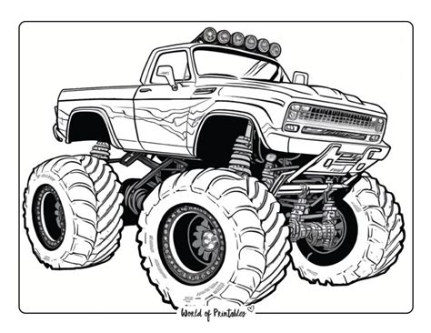 Roaring Fun at Home: The Ultimate Guide to Printable Monster Truck Coloring Pages