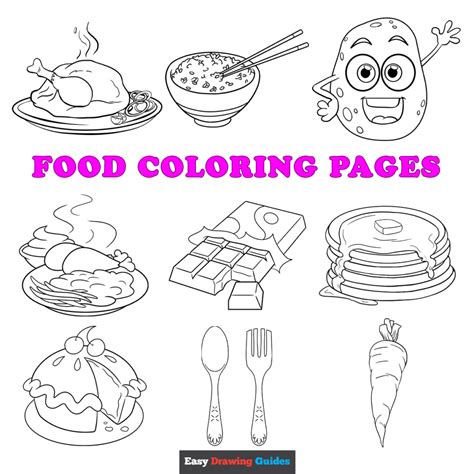 Dish Up Some Creativity: Your Ultimate Guide to Printable Coloring Pages of Food!